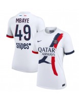 Paris Saint-Germain Ibrahim Mbaye #49 Bortedrakt Dame 2025-26 Korte ermer